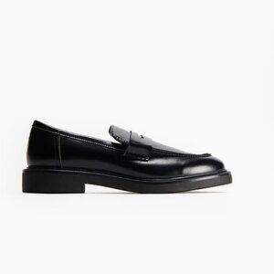 H&M black chunky loafers